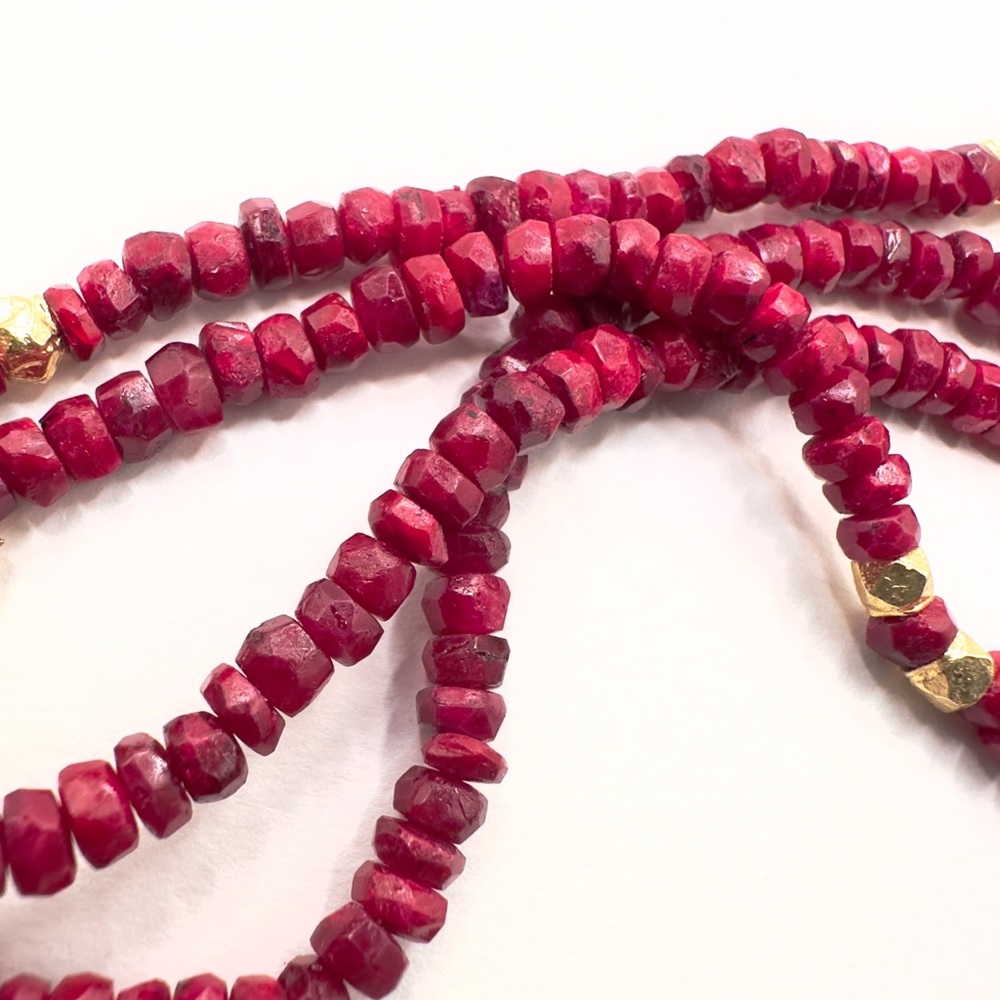 Minimalist Genuine Ruby Handcrafted Necklace - image 5